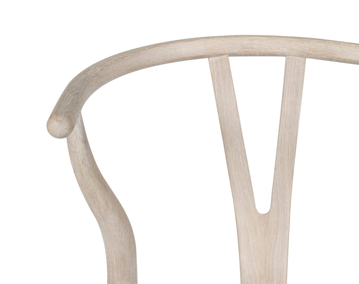 Wishbone Counter Top Stool | Whitewash Coastal Oak SUN REPUBLIC 