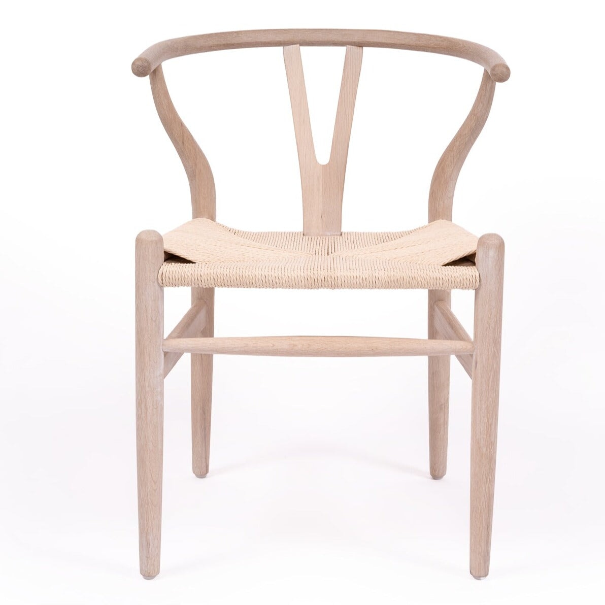 Wishbone Designer Replica Chair | Whitewash Coastal Oak SUN REPUBLIC 
