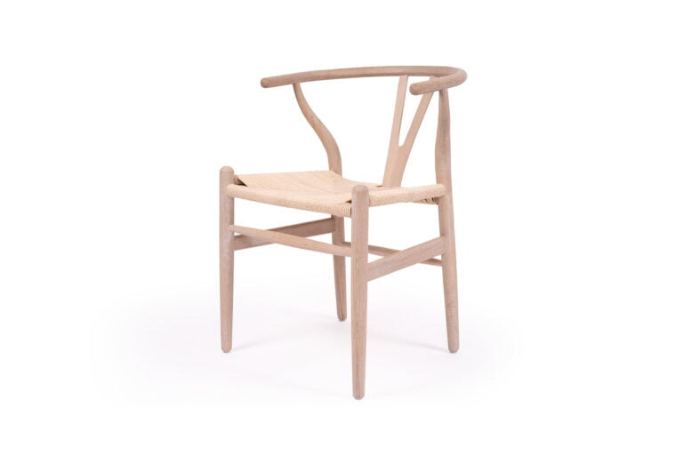 Wishbone Dining Chair | Whitewash Coastal Oak Sun Republic 